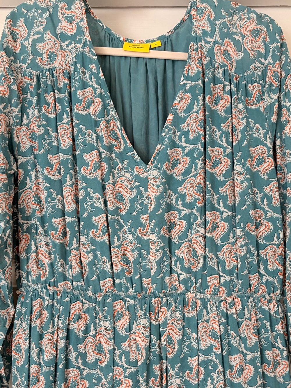 Roller Rabbit Houston Berkley Maxi Dress, size M, Dark Cloud - Picture 5 of 9